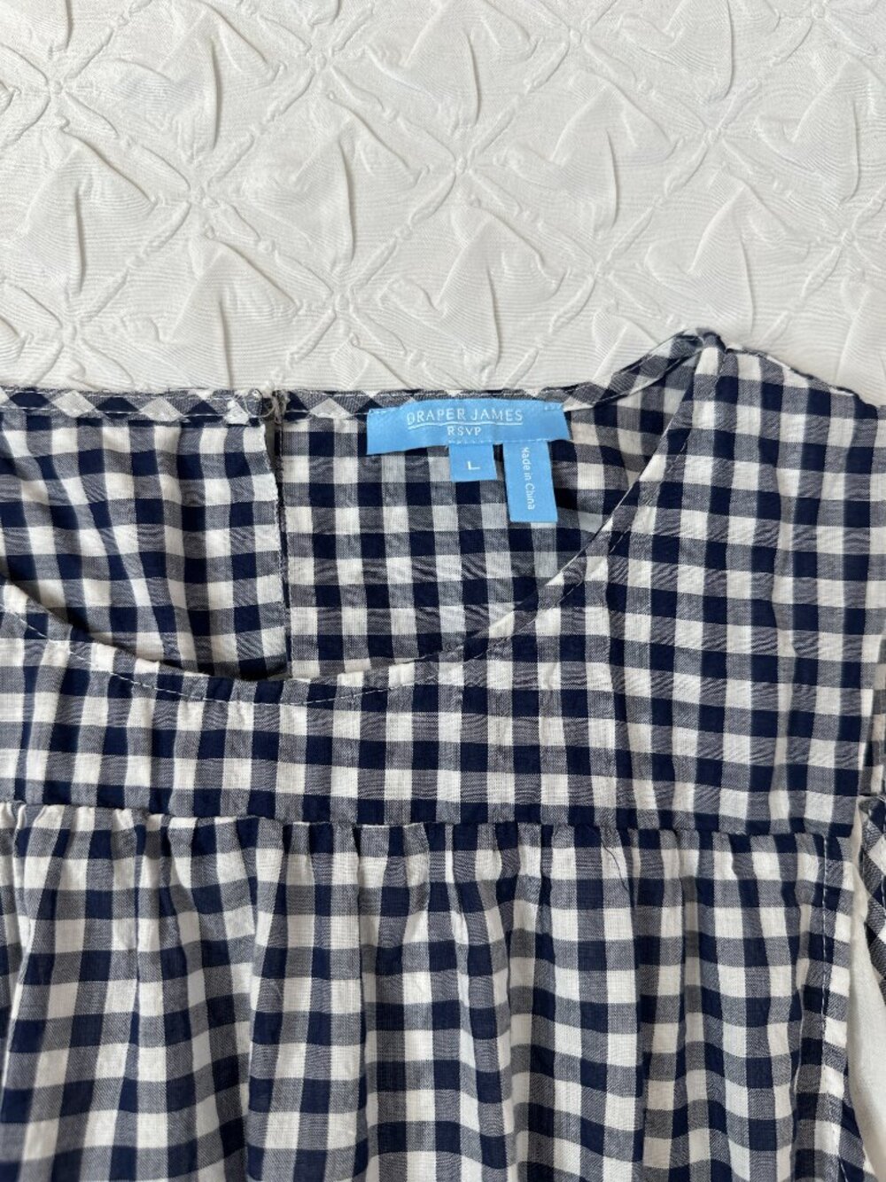 Draper James Gingham Sleeveless Maxi Dress, Large Cottage Prairie Indie Western - Picture 5 of 8